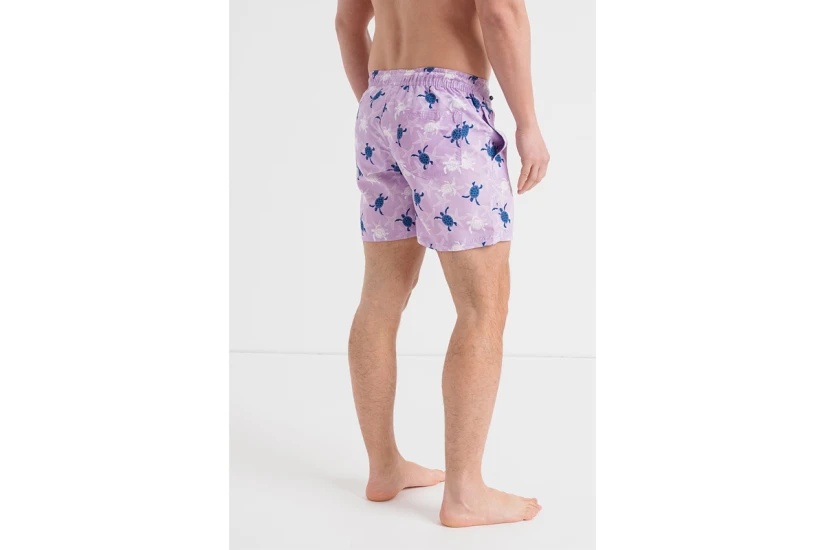 Jack And Jones Jpstfiji Ανδρικό Μαγιό Σορτς Λιλά, Μπλε Σκούρο, Λευκό