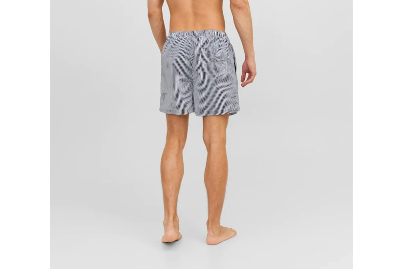 Jack And Jones Ανδρικό Μαγιό Σορτς Μπλε Σκούρο, Λευκό, Κόκκινο