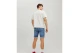 Jack And Jones Jorcrayon Ανδρικό Κοντομάνικο T-Shirt Λευκό