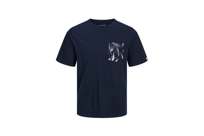 Jack And Jones Jorcrayon Ανδρικό Κοντομάνικο T-Shirt Μπλε Σκούρο