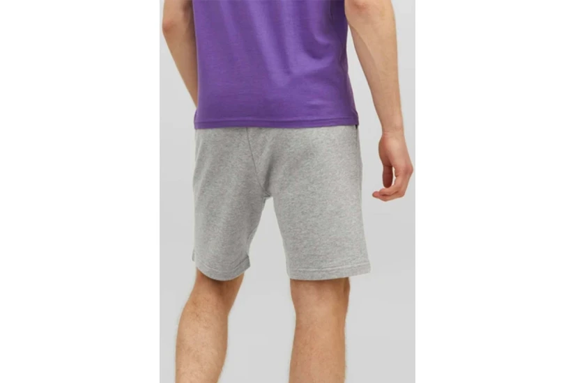 Jack And Jones Jpstshark Ανδρική Αθλητική Βερμούδα Γκρι Ανοιχτό