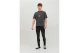 Jack And Jones Jorexotic Tee Ss Crew Neck Ln T-Shirt Ανδρικό (12230007 BLACK)