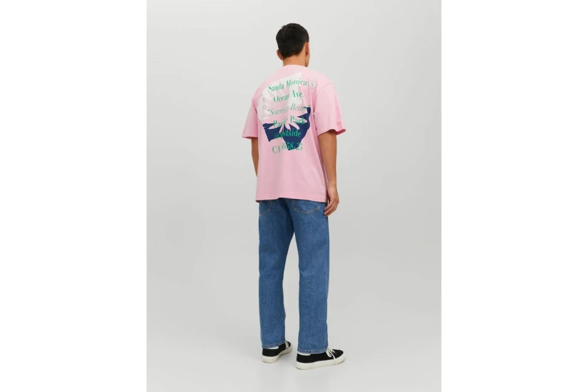 Jack And Jones Jorexotic Ανδρικό Κοντομάνικο T-Shirt Ροζ