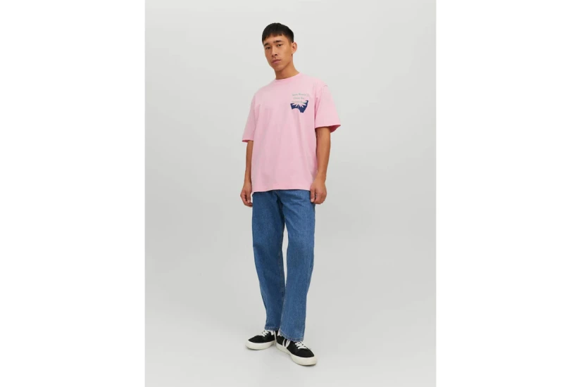Jack And Jones Jorexotic Ανδρικό Κοντομάνικο T-Shirt Ροζ