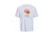 Jack And Jones Jorgrocery Ανδρικό Κοντομάνικο T-Shirt Λευκό