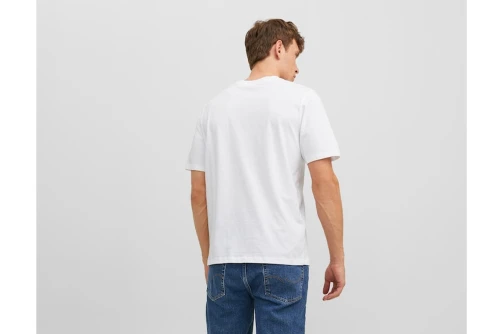 Jack And Jones Jorpalma Photo Tee Ss Crew Neck T-Shirt Ανδρική (12234294 BRIGHT WHITE)