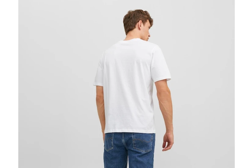 Jack And Jones Jorpalma Photo Ανδρικό Κοντομάνικο T-Shirt Λευκό