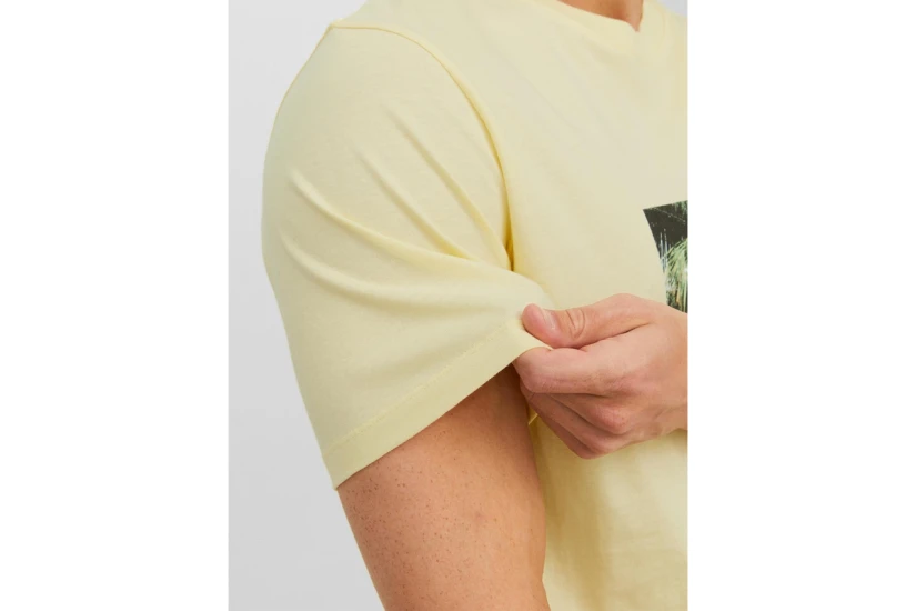 Jack And Jones Jorpalma Photo Ανδρικό Κοντομάνικο T-Shirt Κίτρινο