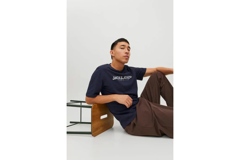 Jack And Jones Jprblabooster Ss Tee Crew Neck Feb23 T-Shirt Ανδρικό (12234759 PERFECT NAVY)