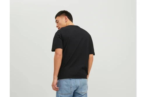 Jack And Jones Jortulum Pocket Tee Ss Crew Neck Ln T-Shirt Ανδρικό (12235290 BLACK)