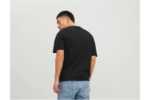 Jack And Jones Jortulum Pocket Tee Ss Crew Neck Ln T-Shirt Ανδρικό (12235290 BLACK)