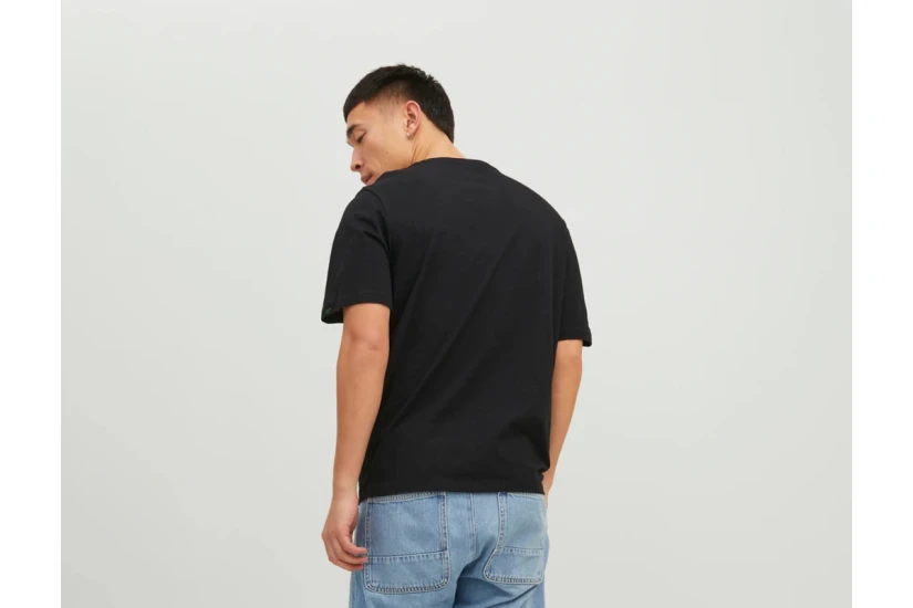 Jack And Jones Jortulum Pocket Tee Ss Crew Neck Ln T-Shirt Ανδρικό (12235290 BLACK)