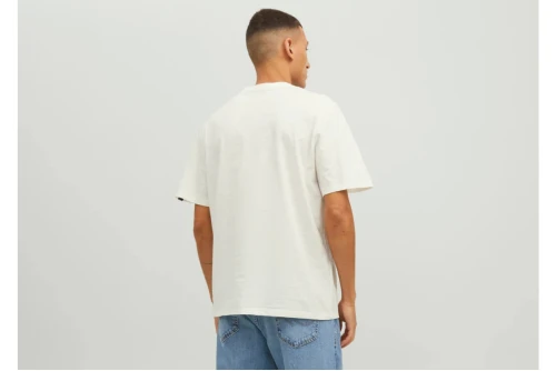 Jack And Jones Jortulum Pocket Tee Ss Crew Neck Ln T-Shirt Ανδρικό (12235290 CLOUD DANCER)