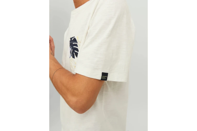 Jack And Jones Jortulum Pocket Tee Ss Crew Neck Ln T-Shirt Ανδρικό (12235290 CLOUD DANCER)