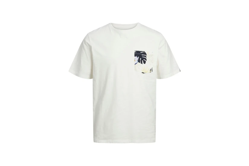 Jack And Jones Jortulum Pocket Tee Ss Crew Neck Ln T-Shirt Ανδρικό (12235290 CLOUD DANCER)