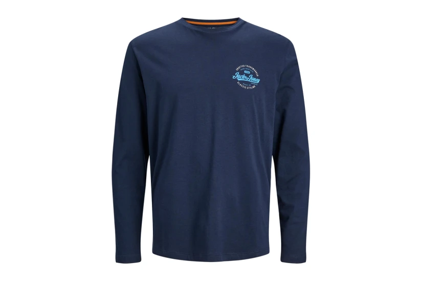 Jack And Jones Jjmikk Tee Ls Crew Neck Μπλούζα Με Λαιμόκοψη Ανδρική 