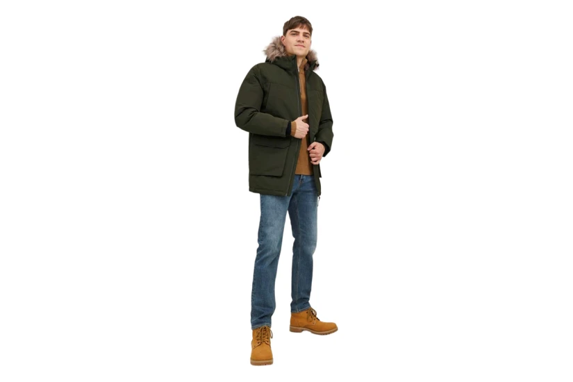 Jack And Jones Jjewing Sn Μπουφάν Παρκά Ανδρικό (12235858 ROSIN)