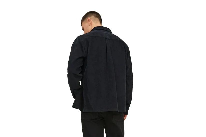 Jack And Jones Jjedallas Corduroy Overshirt Ls Sn Πουκάμισο Μακρυμάνικο Ανδ (12235991 BLACK)