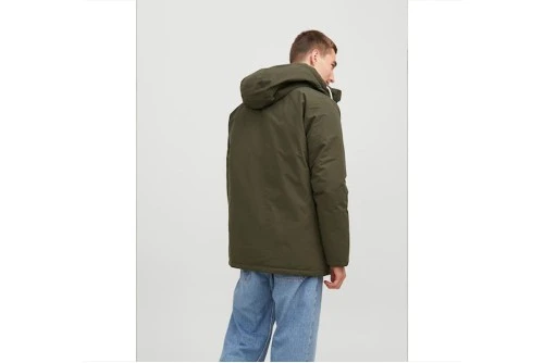 Jack And Jones Jjloop Jacket Μπουφάν Παρκά Ανδρικό (12236010 FOREST NIGHT)