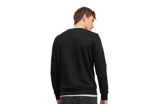 Jack And Jones Jjmikk Sweat Crew Neck Μπλούζα Με Λαιμόκοψη Ανδρική (12236177 BLACK-BIG)
