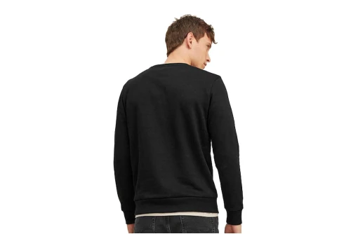 Jack And Jones Jjmikk Sweat Crew Neck Μπλούζα Με Λαιμόκοψη Ανδρική (12236177 BLACK-BIG)