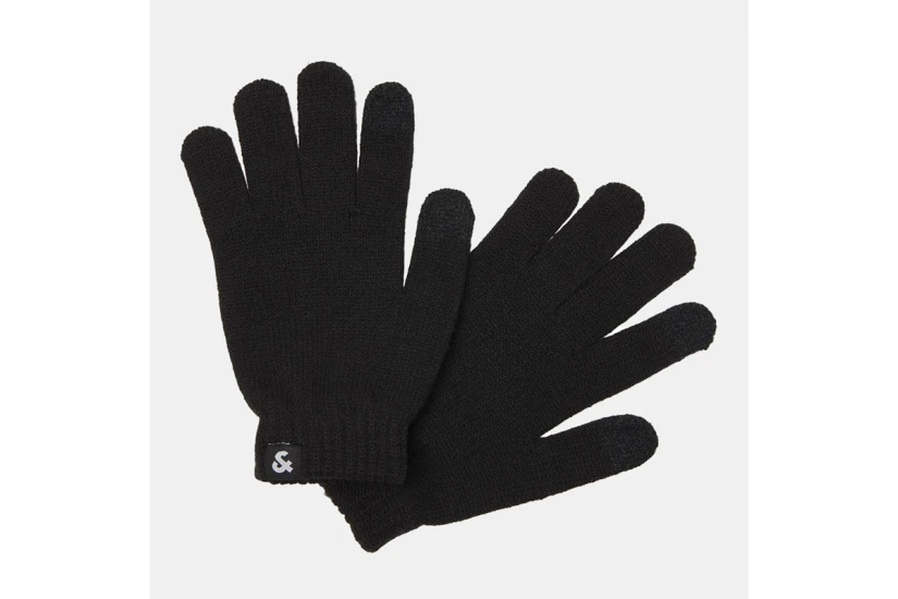 Jack And Jones Jacbarry Knitted Γάντια Χειμερινά (12236562 BLACK)