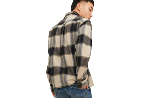 Jack And Jones Jjdarren Πουκάμισο Μακρυμάνικο Ανδρικό (12236958 MOONBEAM)