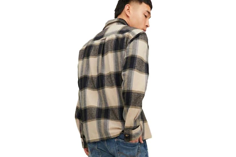 Jack And Jones Jjdarren Πουκάμισο Μακρυμάνικο Ανδρικό (12236958 MOONBEAM)
