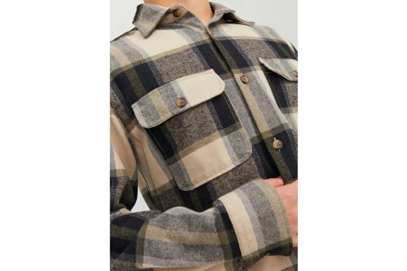 Jack And Jones Jjdarren Πουκάμισο Μακρυμάνικο Ανδρικό (12236958 MOONBEAM)