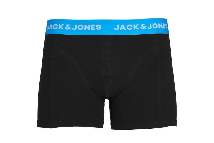 Jack And Jones Ανδρικά Εσώρουχα Boxer 3 Τεμάχια Μαύρα