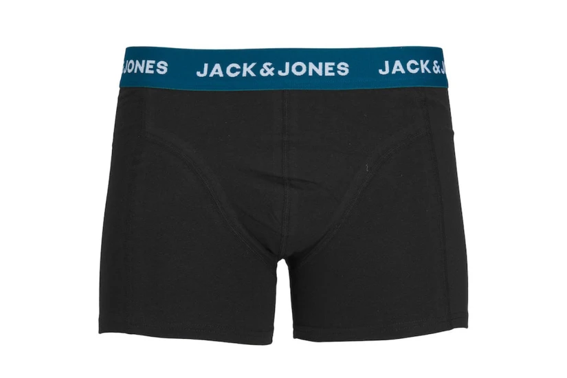 Jack And Jones Ανδρικά Εσώρουχα Boxer 3 Τεμάχια Μαύρα
