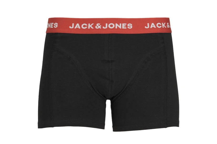 Jack And Jones Ανδρικά Εσώρουχα Boxer 3 Τεμάχια Μαύρα
