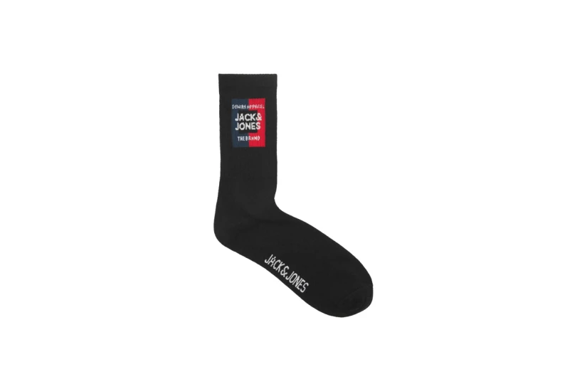 Jack And Jones Jaccolor Block Κάλτσες Ψηλές 5 Ζευγάρια (12237458 BLACK)