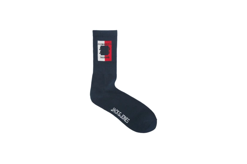 Jack And Jones Jaccolor Block Κάλτσες Ψηλές 5 Ζευγάρια (12237458 BLACK)
