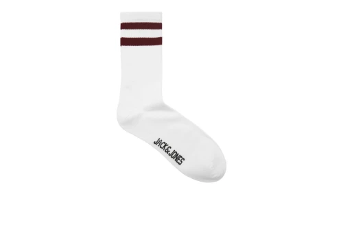 Jack And Jones Jacstripe Tennis Κάλτσες Ψηλές 5 Ζευγάρια (12237462 WHITE)