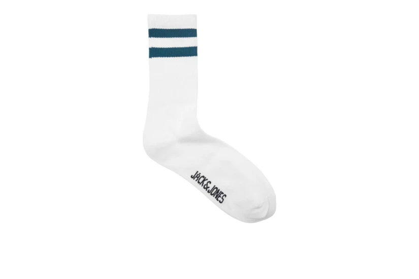 Jack And Jones Jacstripe Tennis Κάλτσες Ψηλές 5 Ζευγάρια (12237462 WHITE)