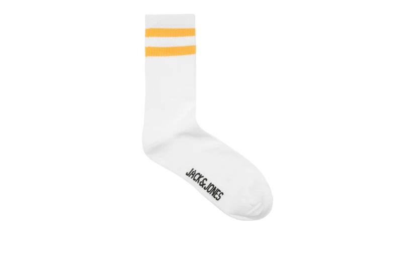 Jack And Jones Jacstripe Tennis Κάλτσες Ψηλές 5 Ζευγάρια (12237462 WHITE)