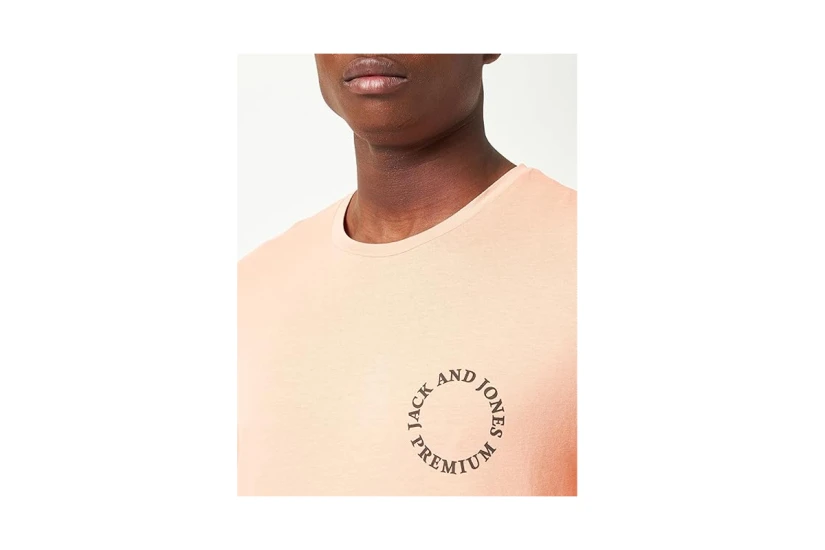 Jack And Jones Jprblacircle Ανδρικό Κοντομάνικο T-Shirt Σομόν
