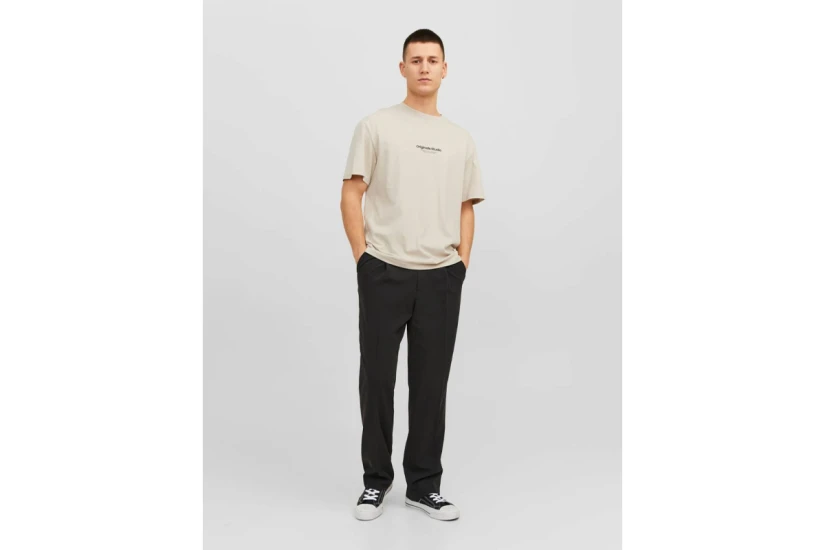 Jack And Jones Jorvesterbro Ανδρικό Κοντομάνικο T-Shirt Μπεζ