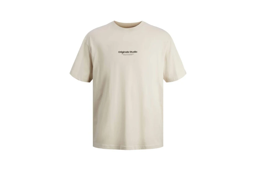 Jack And Jones Jorvesterbro Ανδρικό Κοντομάνικο T-Shirt Μπεζ