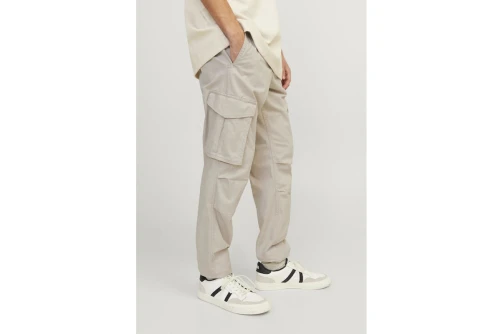 Jack And Jones Jpstkane Jjnoah Cuffed Παντελόνι Cargo Ανδρικό (12242264 SILVER CLOUD)