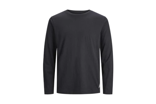 Jack And Jones Jacbasic Label Ls Tee And Pants Σετ Πιτζάμας Ανδρική (12245903 BLACK)