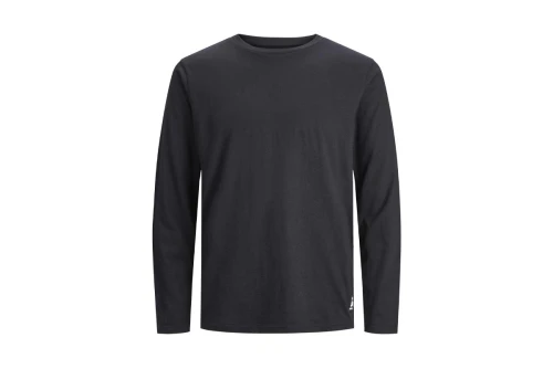 Jack And Jones Jacbasic Label Ls Tee And Pants Σετ Πιτζάμας Ανδρική (12245903 BLACK)