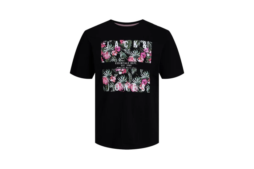 Jack And Jones Chill Shape Ανδρικό Κοντομάνικο T-Shirt Μαύρο