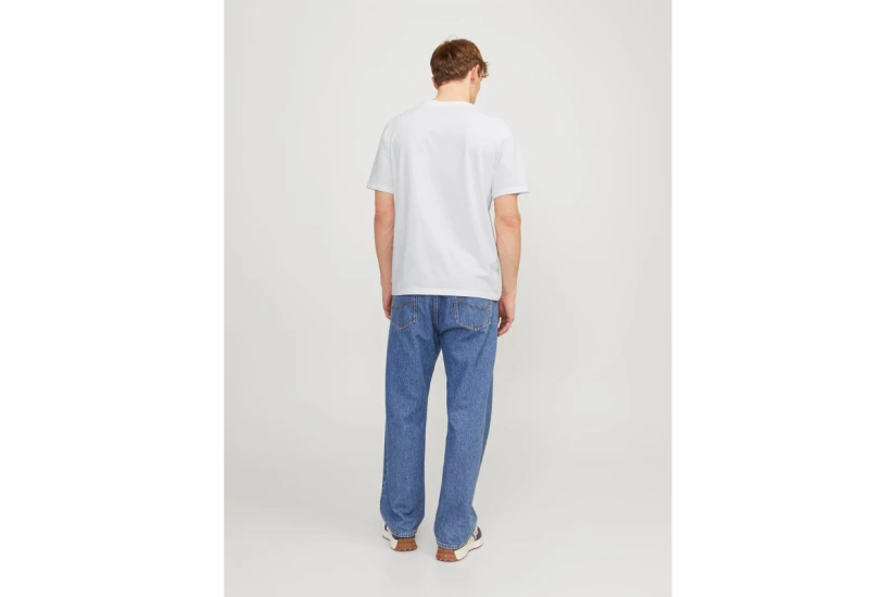 Jack And Jones Crew Neck Ανδρικό Κοντομάνικο T-Shirt Λευκό