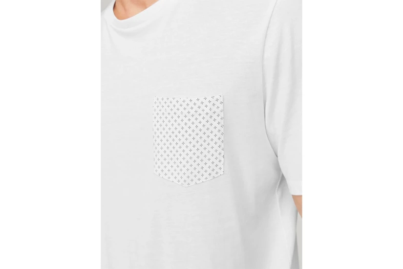 Jack And Jones Crew Neck Ανδρικό Κοντομάνικο T-Shirt Λευκό