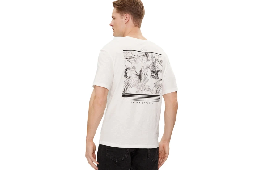 Jack & Jones Ανδρικό Κοντομάνικο T-Shirt Λευκό