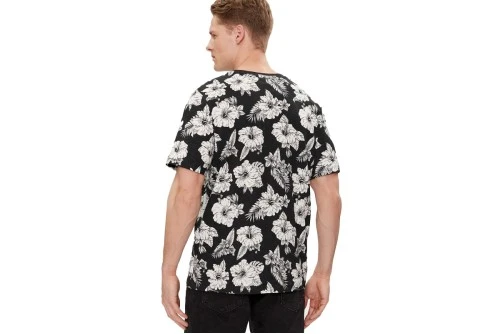 Jack And Jones Jjguru Aop T-Shirt Ανδρικό (12249188 BLACK)