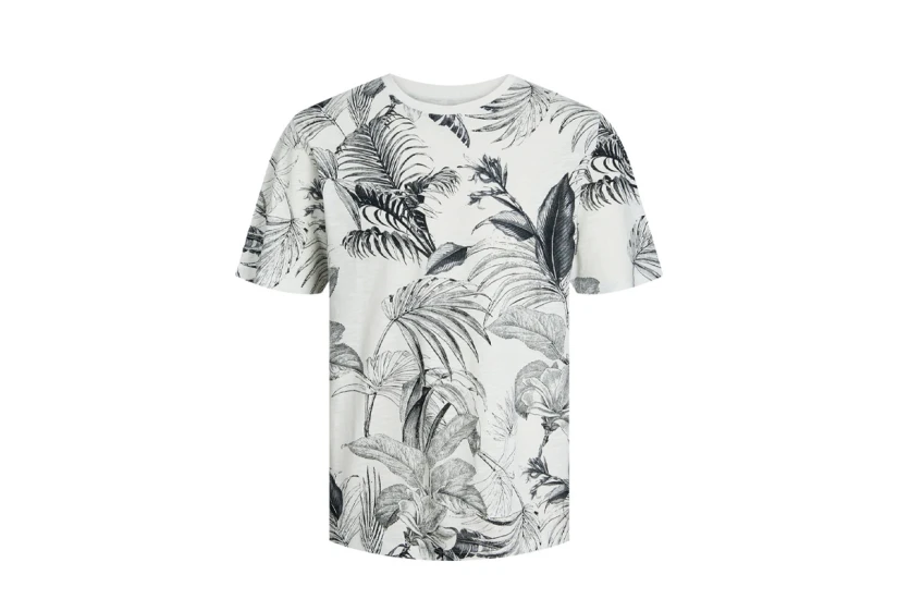 Jack & Jones Ανδρικό Κοντομάνικο T-Shirt Λευκό, Μαύρο