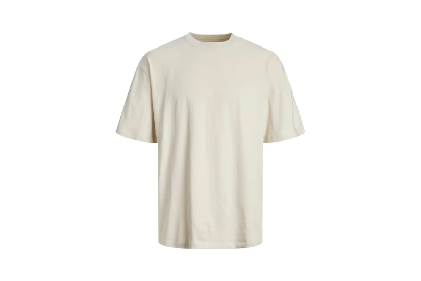 Jack & Jones Jjebradley Ανδρικό Κοντομάνικο T-Shirt Εκρού